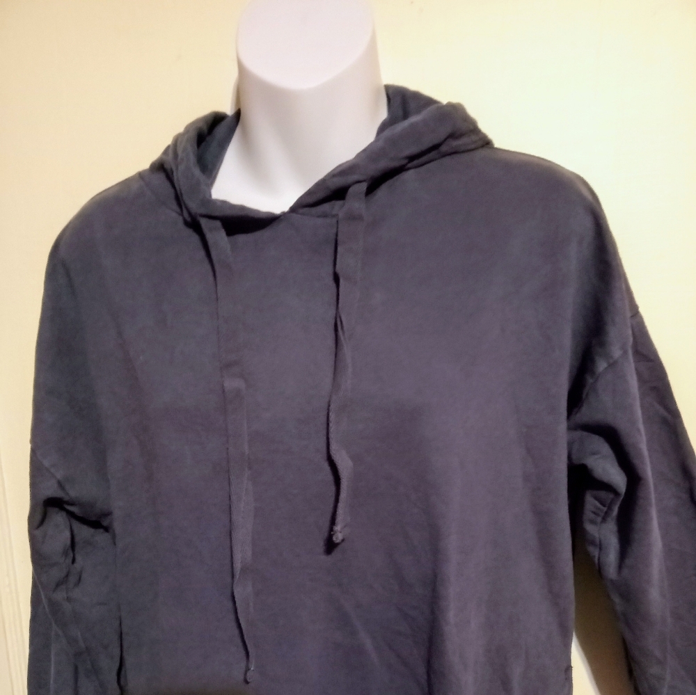 Arie Ladies Navy Blue Hooded Sweatshirt Sz XS - Picture 3 of 8